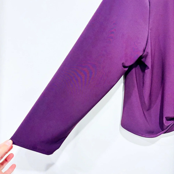 🌼NWOT 🌼 LAIT DE POULE Mauve wrap top - Picture 3 of 7